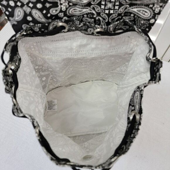 Victoria’s Secret PINK Mini Drawstring Backpack Paisley LIMITED EDITION - Picture 5 of 7